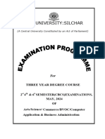 TDC - CBCS Even Semester Exams 2024