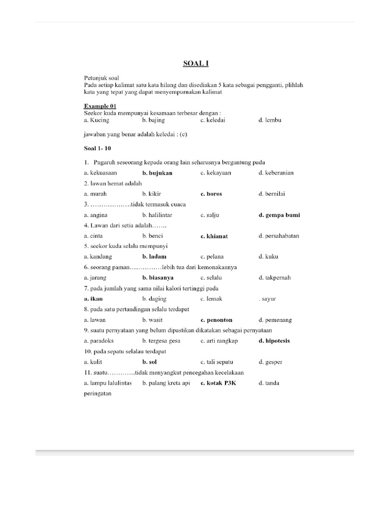 Contoh TPA | PDF