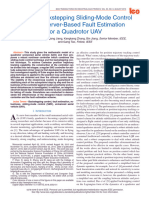 Robust Backstepping Sliding-Mode Control and Observer-Based Fault Estimation for a Quadrotor UAV