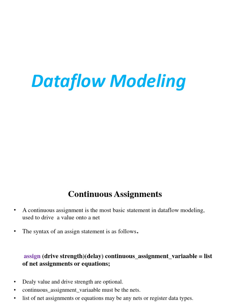 Data Flow Modeling | PDF | Mathematics | Arithmetic