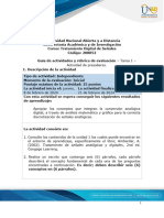 Guia de Actividades y Rúbrica de Evaluación - Tarea 1 - Actividad de Presaberes