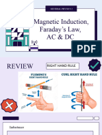 Magnetic Induction Faradays Law AC DC
