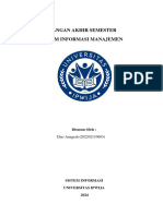 Uas Sistem Informasi Manajemen - Dias Anugrah - Sistem Informasi