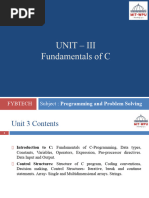 PPS - Unit 3