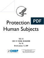 Pprotection of Human Subjectsregbook2013 PDF