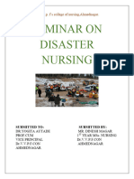 Disaster Nursing Seminar