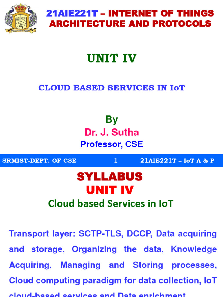 Iot A P Unit 4 Notes Download Free Pdf Internet Of Things