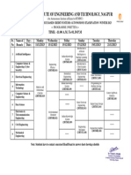 1st Sem B.Tech Time Table Winter 2023