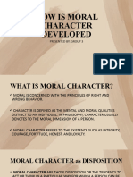 How is Moral Character Developed