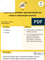 Releitura e Paródia: Representações Do Corpo e Composição Musical