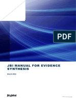 JBI Manual For Evidence Synthesis 2024