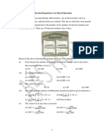 Differential Equations Case Based Questions 1. in A College Hostel Accommodating 1000 Students, One of The Hostellers Came in