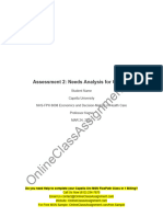 NHS FPX 6008 Assessment 2 Needs Analysis For Change