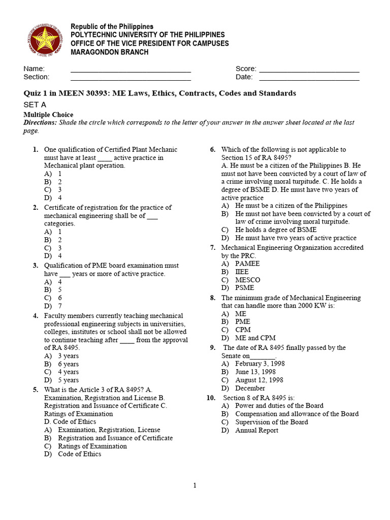quiz-1-me-laws-ethics-contracts-codes-and-standards-pdf-engineer