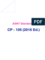 ASNT Standard Topical Outlines For Qualification of Nondestructive Testing Personnel (ANSI-ASNT CP-105-2016) (2016 Edition)
