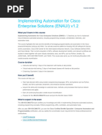 Implementing Automation For Cisco Enterprise Solutions Enaui