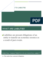 Introduction To Liabilities