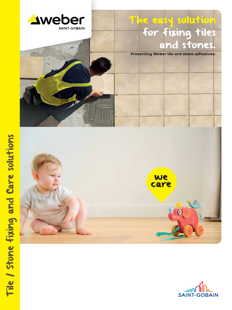 Weber Tile and Stone Fixing Solutions | PDF | Concrete | Adhesive