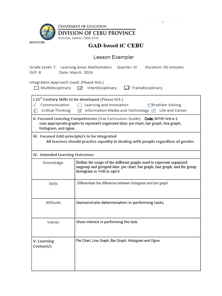 Dlp 8 Presentation Of Data Module 3 Pdf Chart Histogram