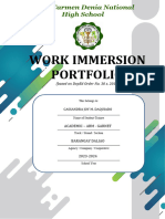 Tasil Work Immersion Portfolio 1 1 1 1