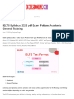 IELTS Syllabus 2022 pdf Exam Pattern Academic General Training