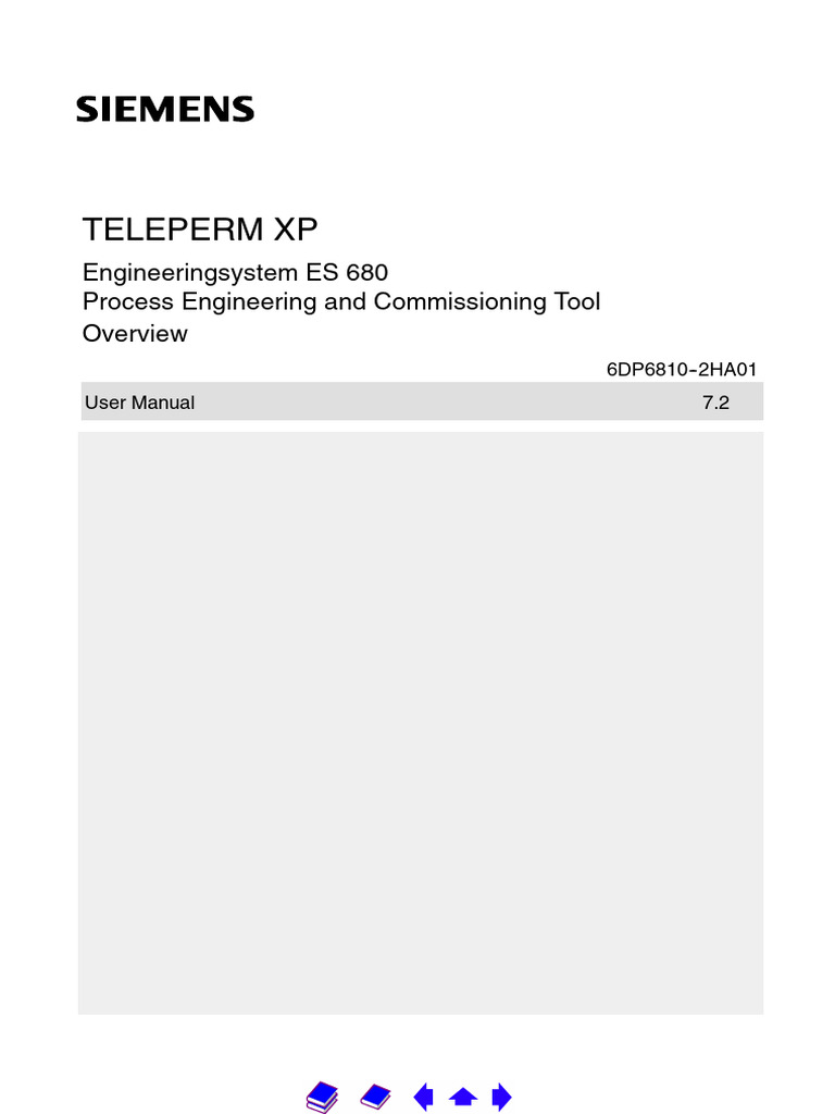 TELEPERM XP ES680 User Manual 7.2 | PDF | Specification (Technical ...