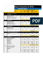 Building Estimation Excel Sheet 1