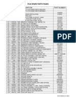 TK40 Spare Parts List