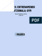 Pilates Entrenamendu Funtzionala Gym