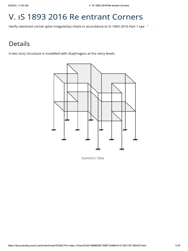 V. IS 1893 2016 Re entrant Corners PDF Mechanics Mechanical