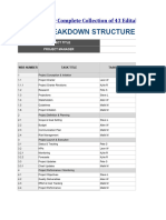 Google Sheet WBS Template 24 - 43 - Company Project WBS With Blank Gantt Chart Example