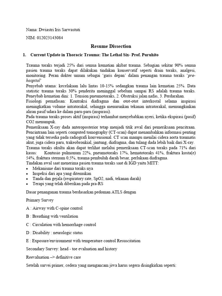 resume-dissection-1-current-update-in-thoracic-trauma-the-lethal-six