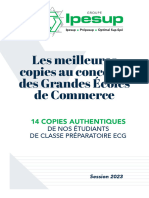 Meilleures Copies Du Concours Des Grandes Écoles de Commerce (Langues Vivantes)