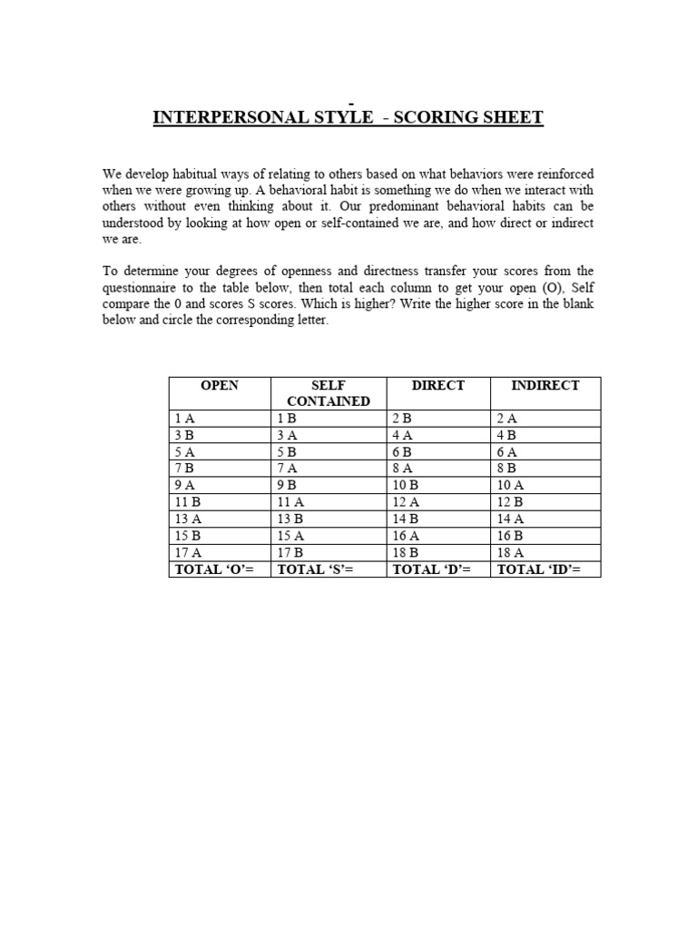interpersonal-style-score-sheet-pdf