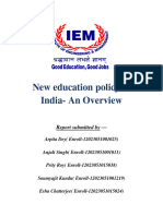 New Education Policy in India - An Overview