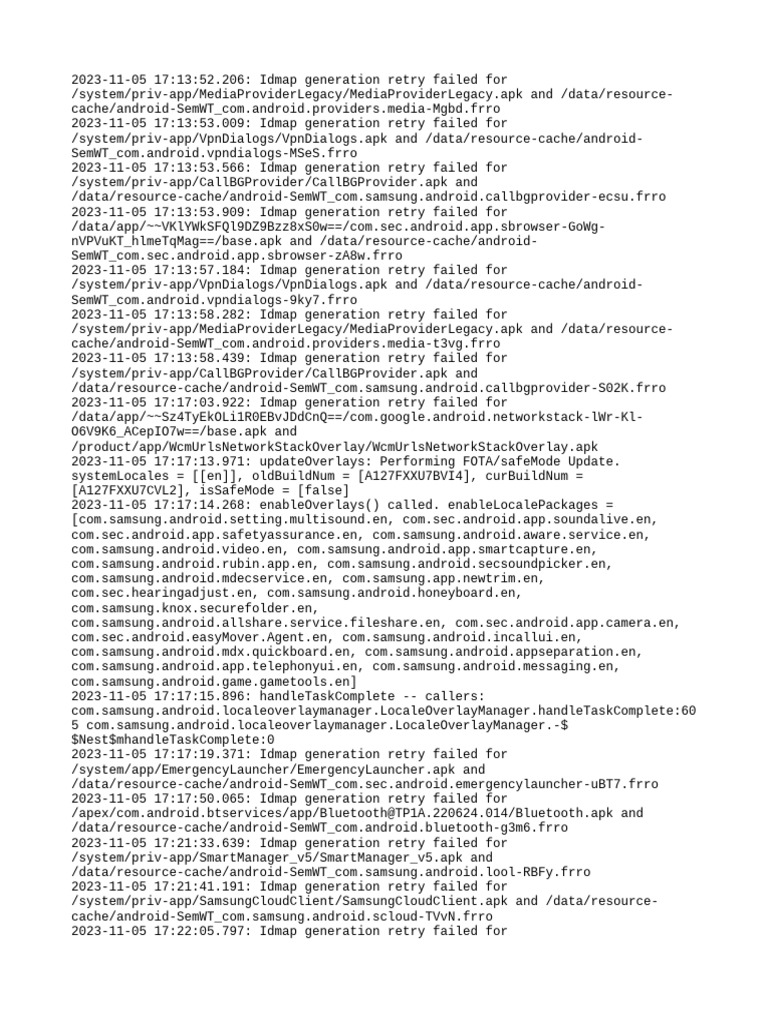 Lom Log | PDF | Android (Operating System) | Android (Robot)