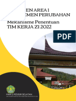 Mekanisme Penentuan Tim Kerja Zi 2022: Dokumen Area 1 Manajemen Perubahan