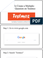How To Create Multiple Choice Questions On Testmoz-Tutorial