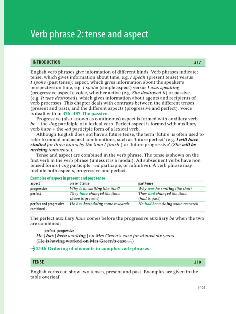 Cambridge grammar of english 405 406 b1 u8 pdf perfect