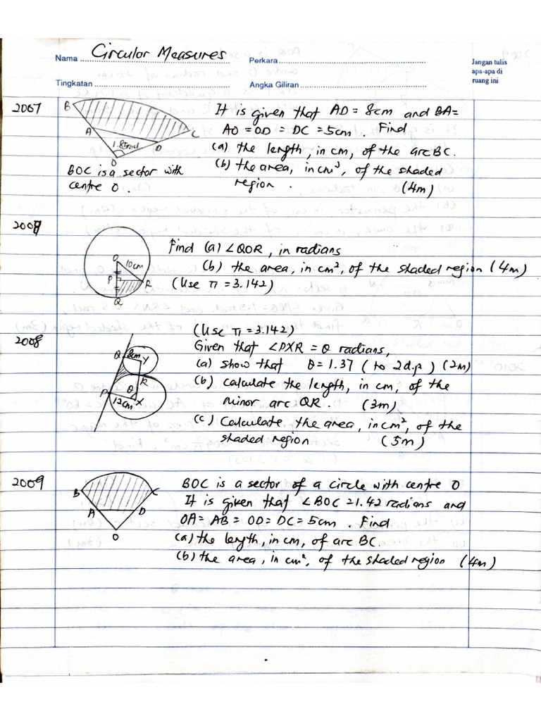 Circular Measures | PDF