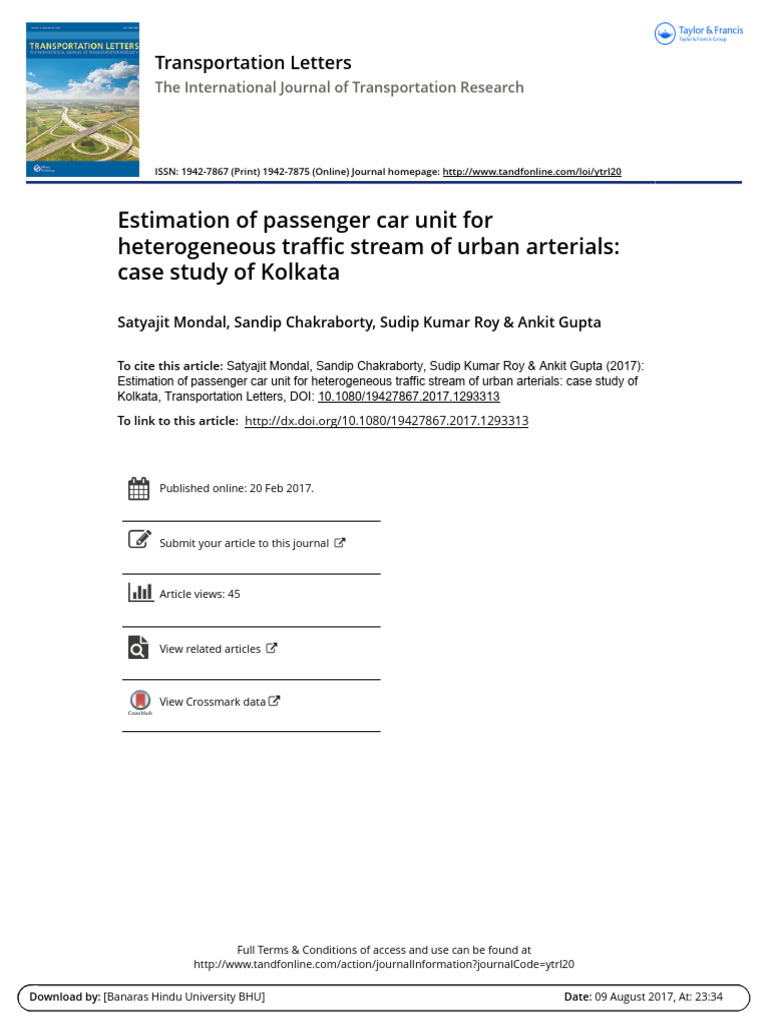 Definition Of Passenger Car Unit