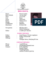 Marriage Biodata in Word For Girl