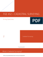 Cadastral Surveying