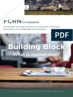FCRN Building Block - What Is Malnutrition