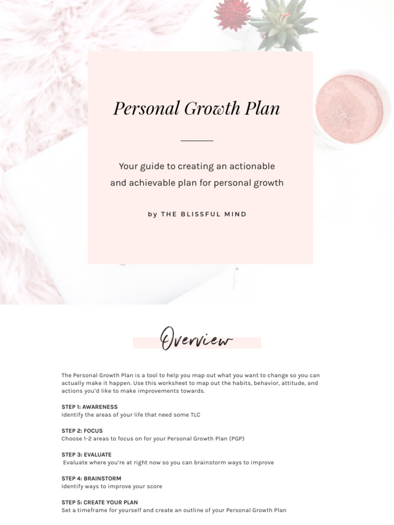 Personal-Growth-Plan-Worksheet | PDF | Personal Development | Brainstorming