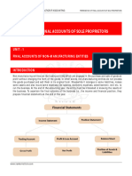 Sole Proprietorship Final Accounts