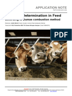 Nprotein Determination in Feed Dumascombustion Method 206429