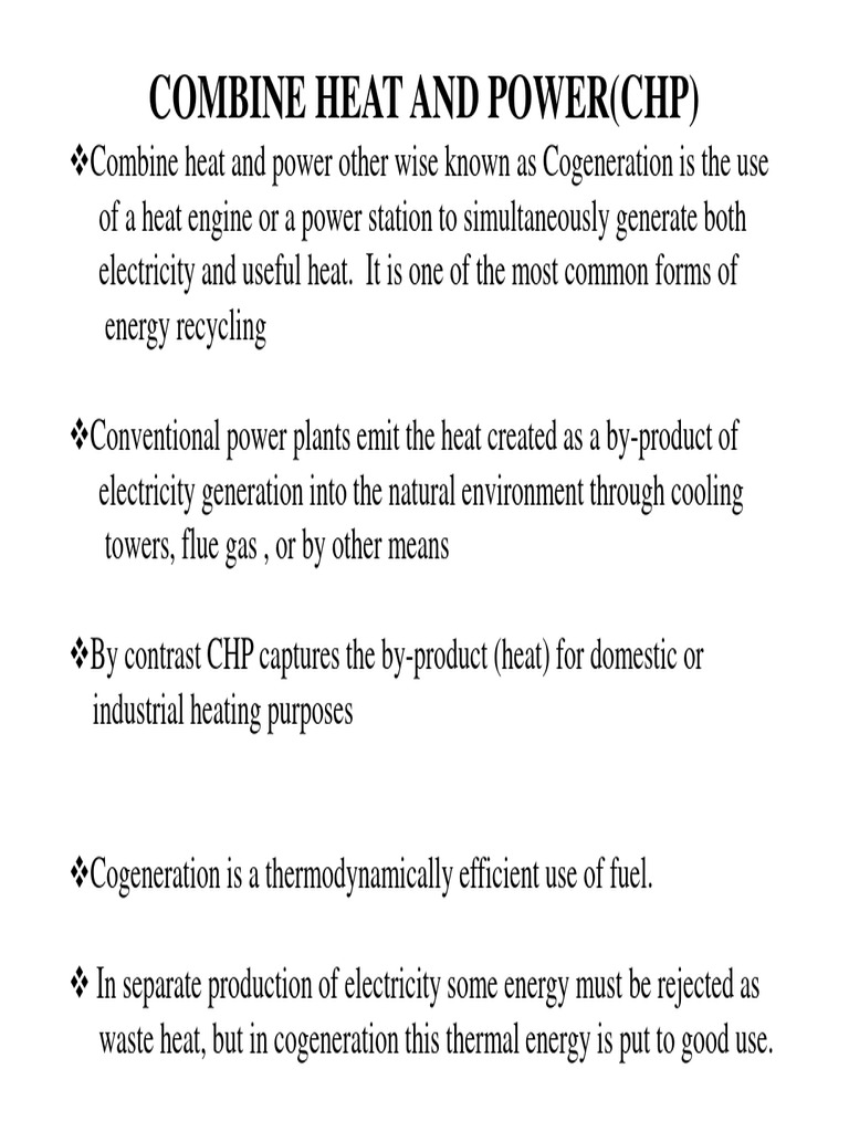Understanding Combined Heat and Power | PDF | Cogeneration | Power Station