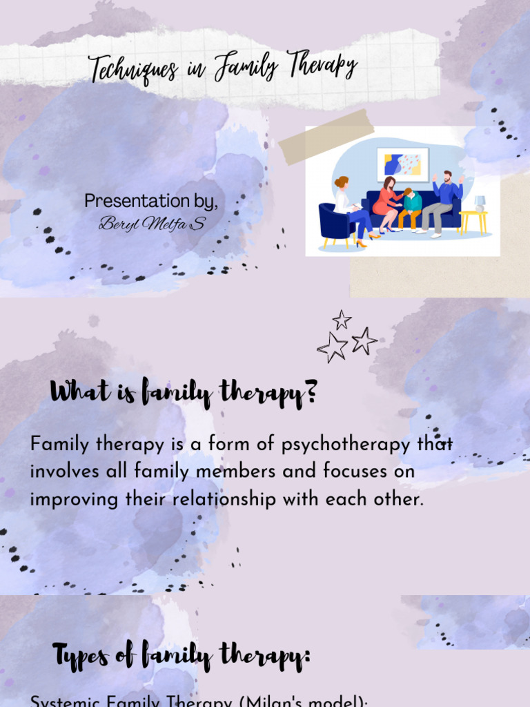 Techniques 9n Family Therapy | PDF | Family Therapy | Psychotherapy