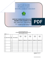 Daftar Hadir Peserta